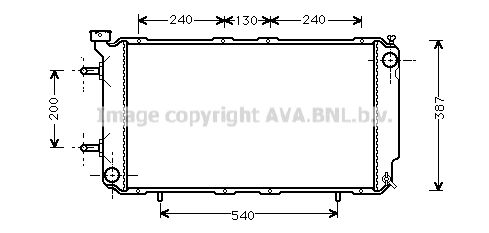 AVA QUALITY COOLING Радиатор, охлаждение двигателя SUA2035